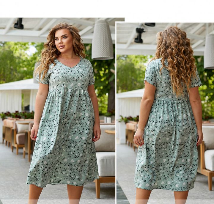 Buy Dress №5358-Pistachio, 54-56, Minova