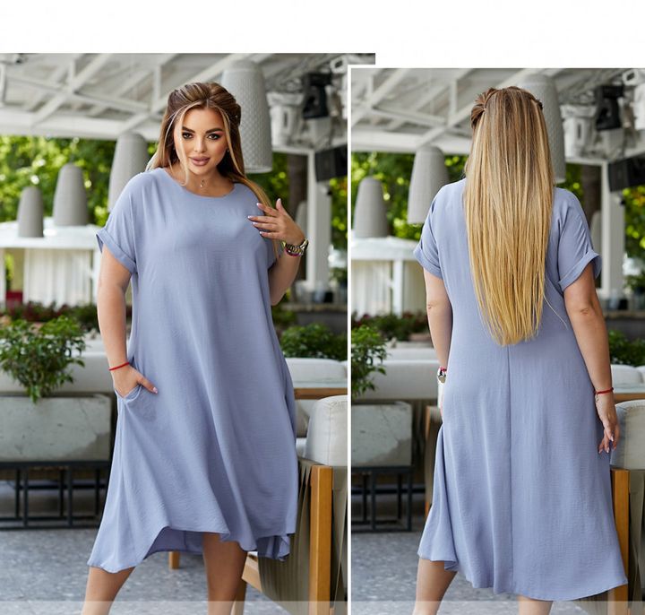 Buy Dress №590-Blue, 66-68, Minova