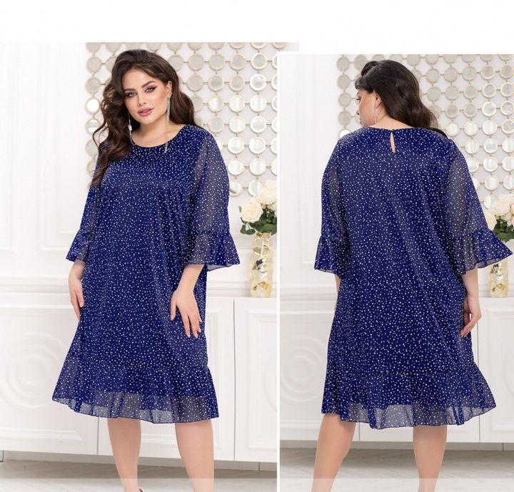 Buy Dress №22-016-Bright Blue, 64, Minova