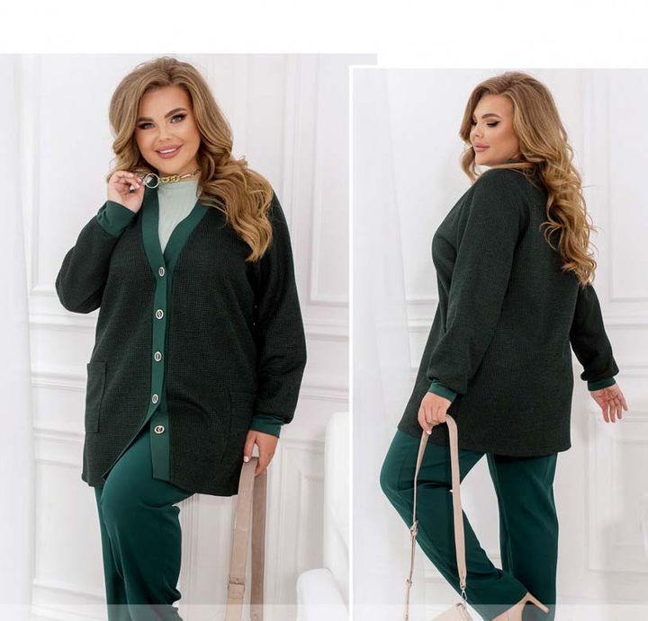 Buy Women's cardigan №2398-green, 66-68, Minova
