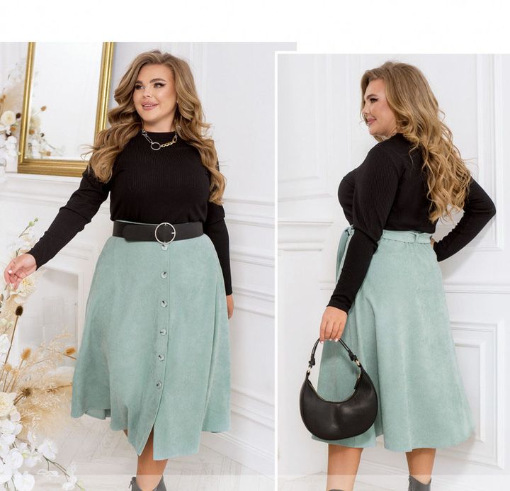 Buy Skirt №2394-Mint, 66-68, Minova