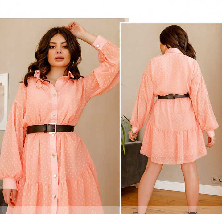 Buy Women's dress No. 8634-peach,48, Minova