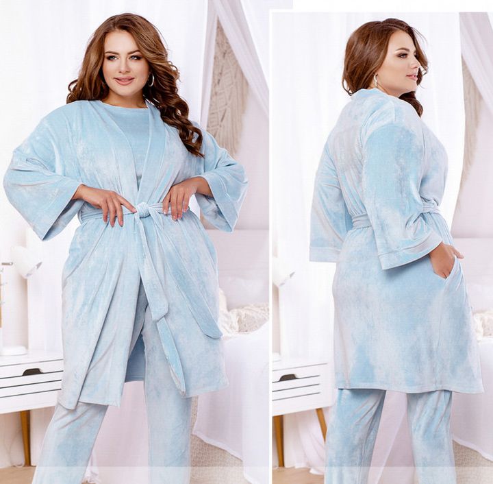 Buy Women's home suit 3 in one, art. 2200, blue p. 66-68, Minova