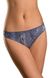 Panties for women mini back Fa-Na -2607 Print Blue jeans/black, L, Sambario