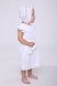 Хрестильний комплект з мереживом для дівчинки, 03-01010-0, 74, Біло-молочний, Модний карапуз