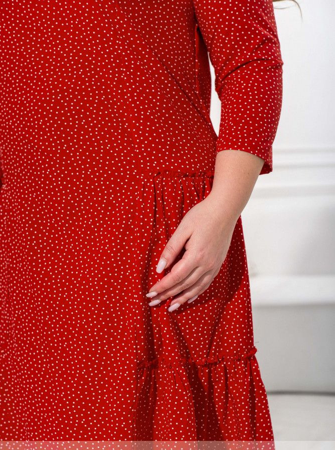 Купить Платье №1154Б-Красный, 9XL-10XL, Minova