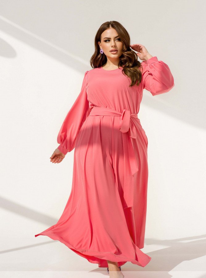 Купить Платье №314Б-Розовый, XL-2XL, Minova