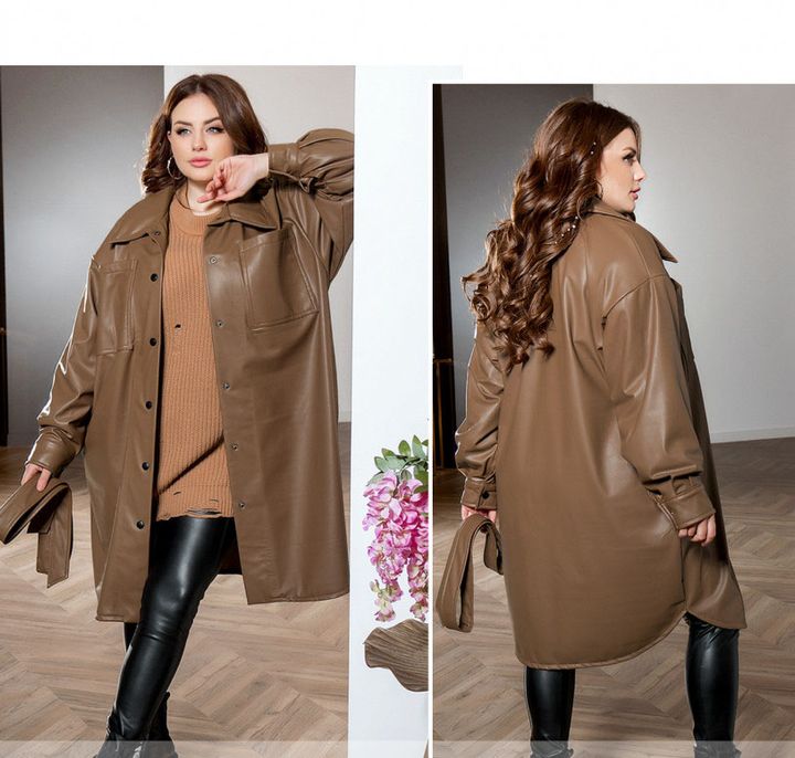 Купить Куртка женская №1130-коричневый, 56-58, Minova