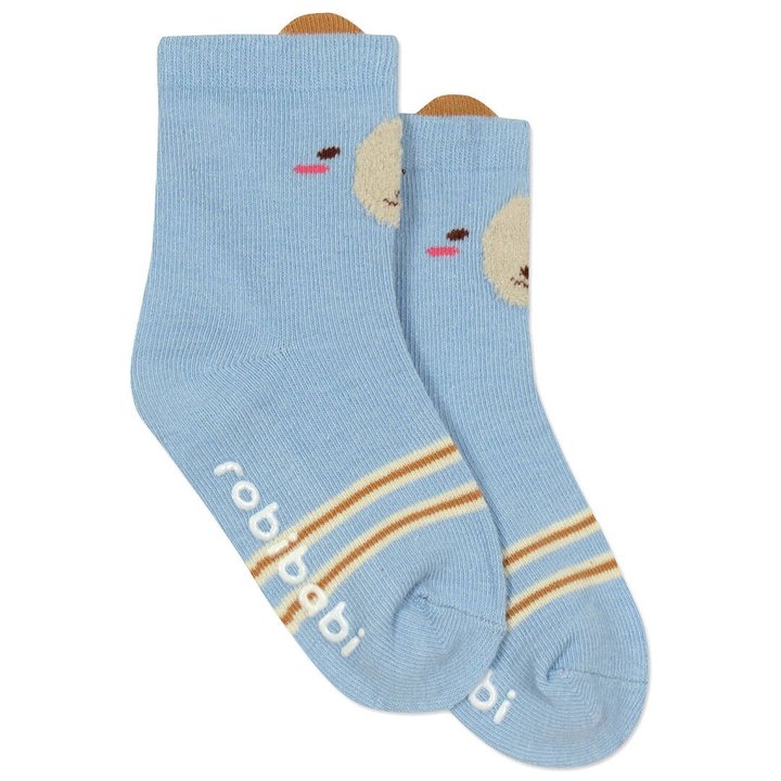 Купить Детские антискользящие носки "Мишка" 45799 Голубой, 2-48 м., Berni