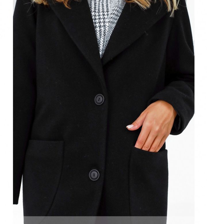 Купити Пальто жіноче демісезонне №2143-чорний, 48, Minova