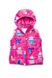 Jacket-vest (transformer) for girls "Animals", 03-00695-0, size 92