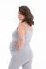 Майка для вагітних, з мереживом, Молочний, Сірий, 2002 р. 40, Kinderly