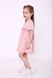 Casual dress for girls, pink, 03-01074-0, 86, Fashion toddler
