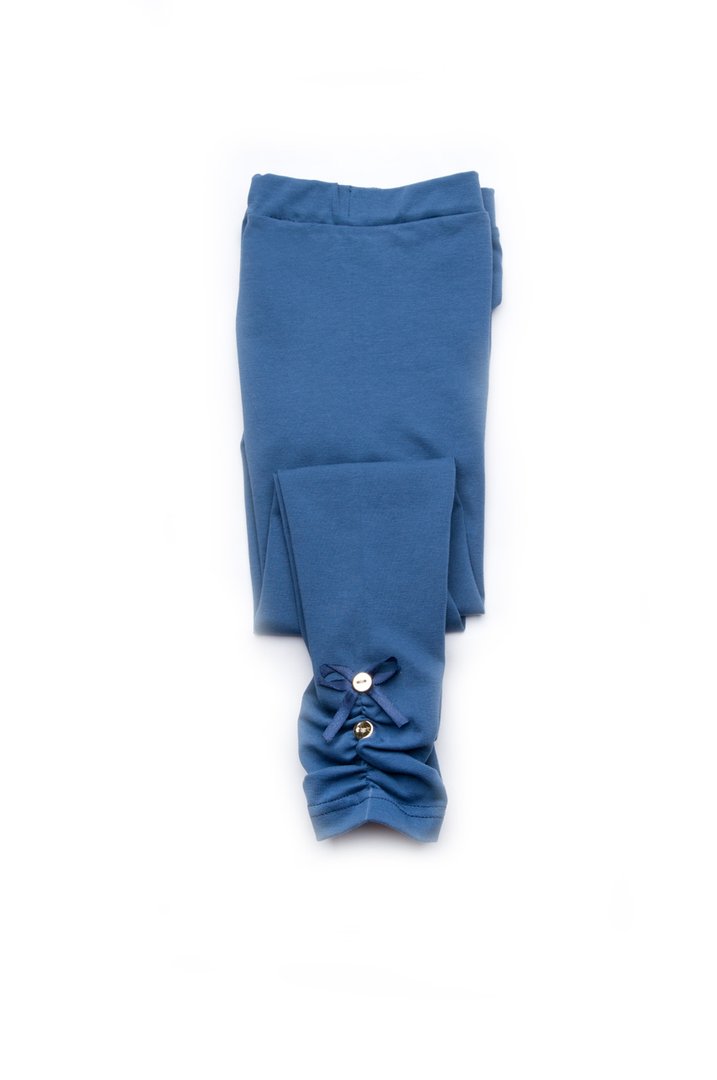 Купити Дитячі лосини легінси для дівчаток, 03-00519-4, р. 128, Блакитний, Модний карапуз