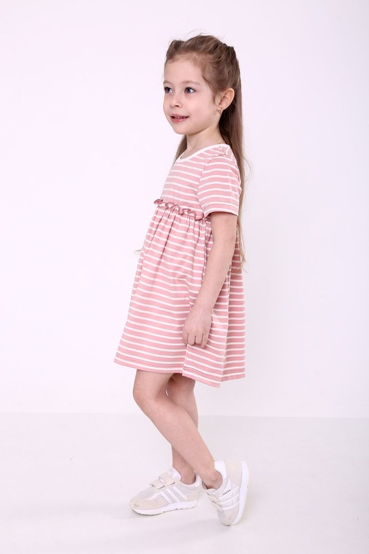 Купить Платье повседневное для девочки, Розовый, 03-01074-0, 110, Модный карапуз