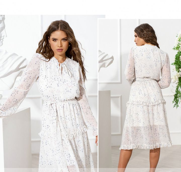 Buy Dress №3106-White, 48, Minova