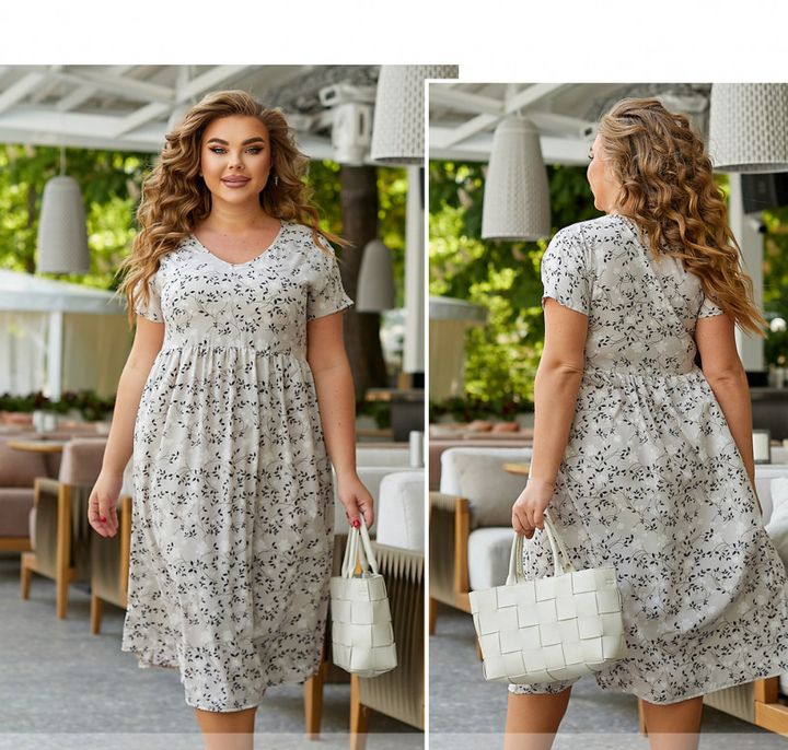 Buy Dress №5358-Grey, 54-56, Minova