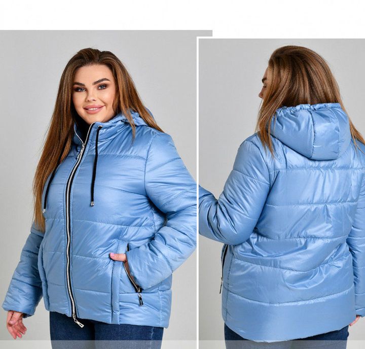 Купить Куртка №21-63-Голубой, 62-64, Minova