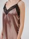 Silk nightgown with lace, Bronze 38, F50071, Fleri