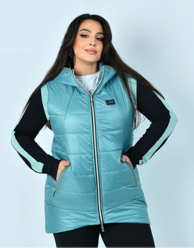 Buy Women's warmed vest No. 8-219-olive, 62-64, Minova