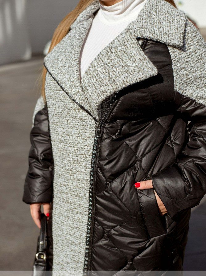 Buy Women's jacket No. 2413-black-grey, 66-68, Minova