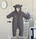 Knitted jumpsuit with terry "Brown bag", 62, Kid's Fantasy