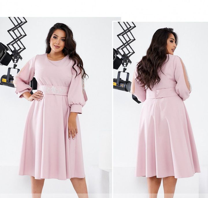 Buy Dress №22-04-Pink, 54, Minova