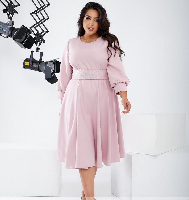 Buy Dress №22-04-Pink, 54, Minova