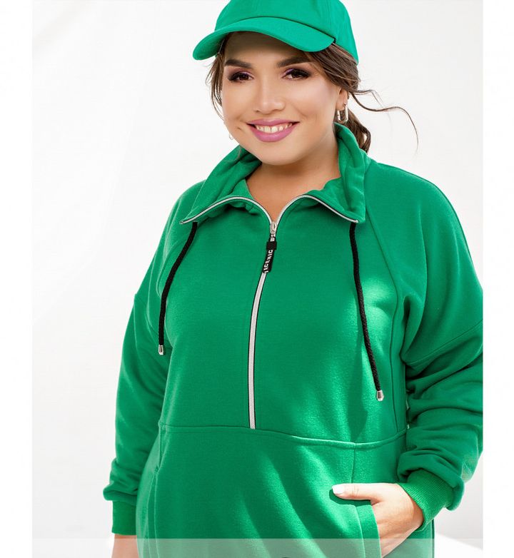 Купити Жіночий спортивний костюм № 17-273-Зелений-чорний, 64-66, Minova