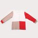 Кофточка з довгим рукавом, Молочний-бежевий-червоний, 1038, 68, Kinderly