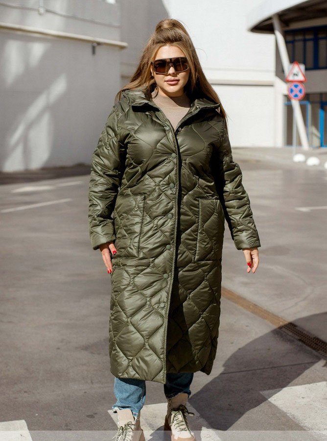 Buy Women's jacket №2412-khaki, 66-68, Minova