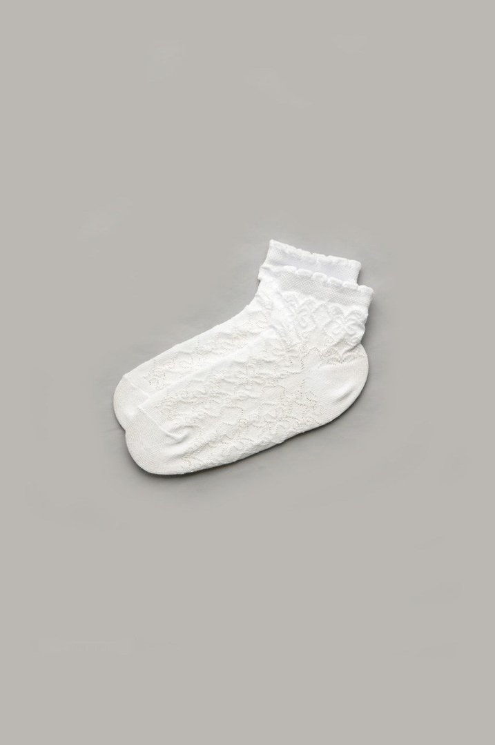 Купить Носки ажурные для девочки, Белый, 101-00895-0, р. 20, Модный карапуз