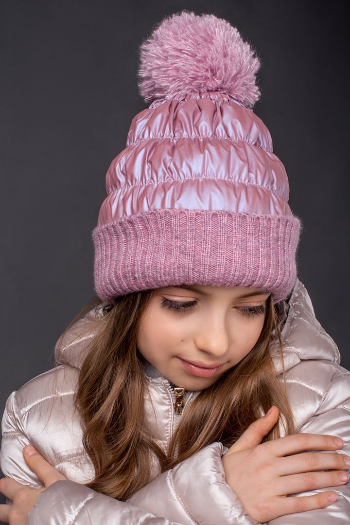 Buy Cap for girls, spring-autumn, Candy, Dusty rose/pink, 56-58, B1-003, Fiona