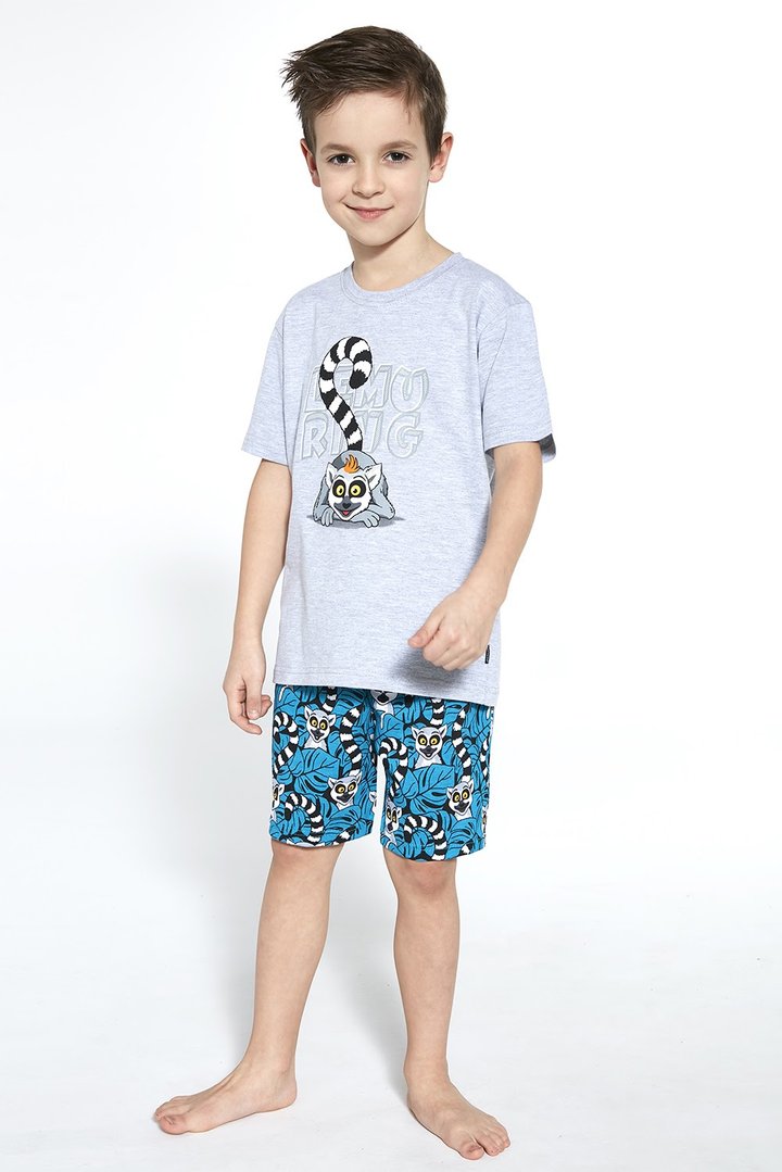 Buy Boys pajamas, Melange/turquoise, 789-21 95 Lemuring, 122-128, Cornette