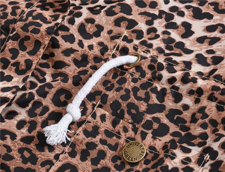 Купити Куртка-вітровка для дівчинки Милий леопард, p.140, Коричневий, 51129, Jomake