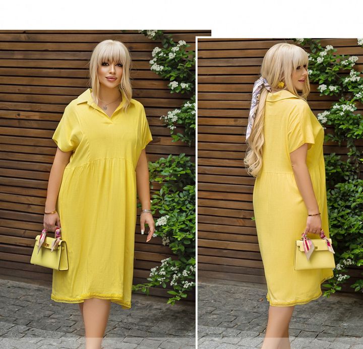 Buy Dress №348-Yellow, 58-60, Minova