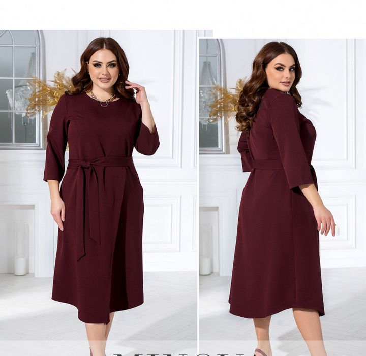 Buy Dress №2353-Bordeaux, 66-68, Minova