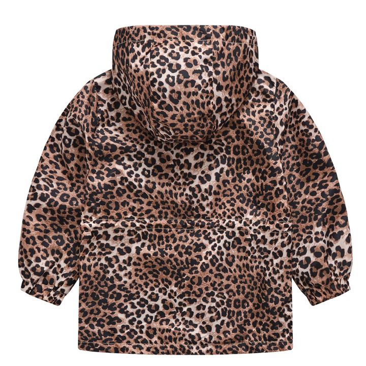 Купить Куртка-ветровка для девочки Милый леопард, p.140, Коричневый, 51129, Jomake