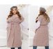 Vest-Coat №2432-Grey-Pink, 62-64, Minova