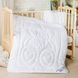 Crib set Teddy bear, blanket and pillow, white, 8-12824