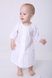 Крестильный комплект с кружевом для мальчика , 03-01011-0, 74, Бело-молочный, Модный карапуз