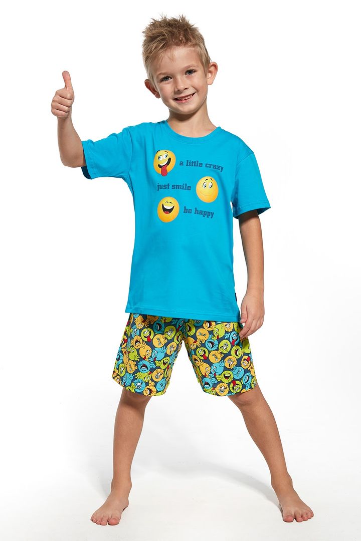 Buy Boys pajamas, Turquoise blue, 789-18 63 Smile, 98-104, Cornette