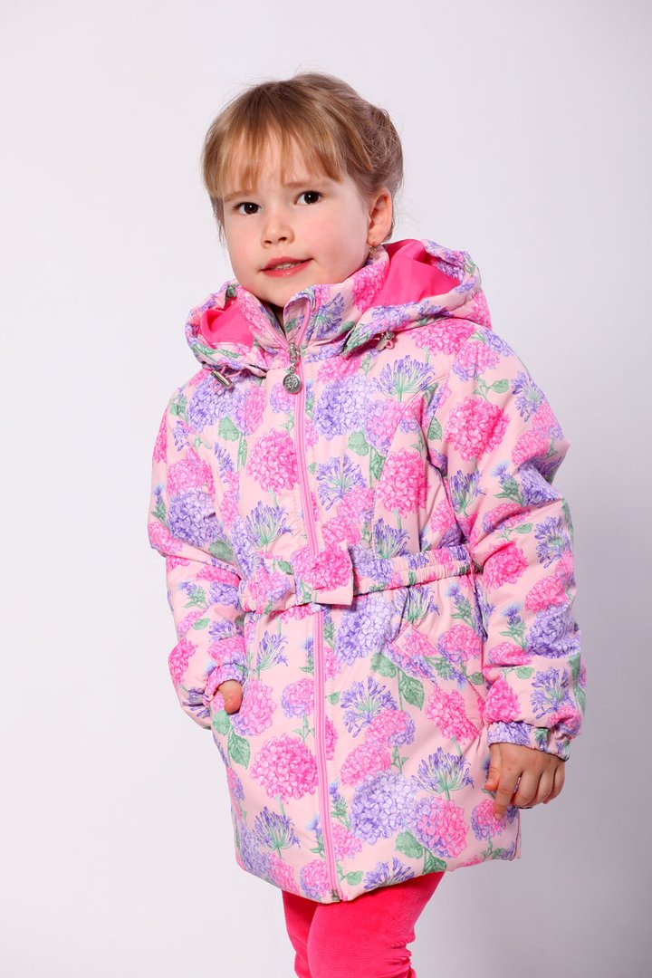 Купить Куртка для девочки демисезонная "Гортензия", размер 98, Модный карапуз