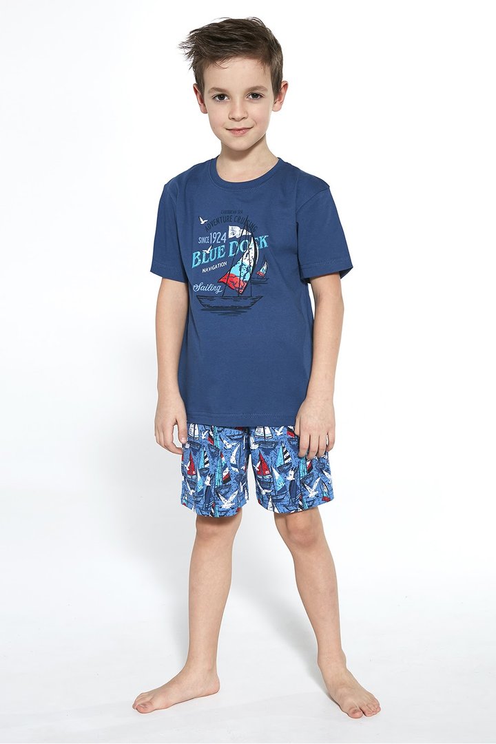 Buy Boys pajamas, Denim, 789-21 96 Blue dock, 122-128, Cornette