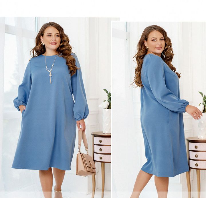 Buy Dress №2240-light blue, 66-68, Minova
