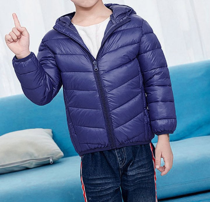 Купить Куртка детская демисезонная Полоска, синий, 55926, р.140, Berni