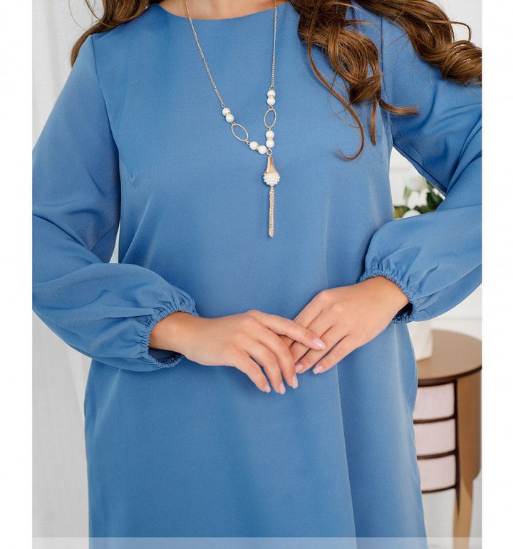 Купить Платье №2240-голубой, 66-68, Minova