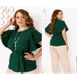 Блуза №2253-Зеленый, 62-64, Minova