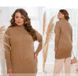 Sweater-tunic for women No. 7648-beige, one size, Minova
