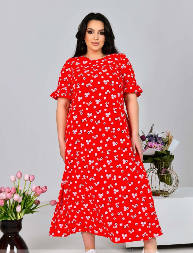 Купить Платье №1704-Красный, 62-64, Minova